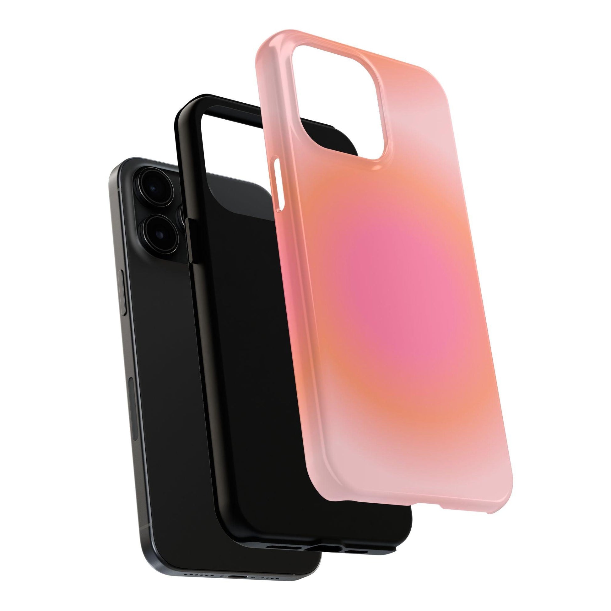 Coral Blushed Aura Tough iPhone Cases - SmartHomeGoodies