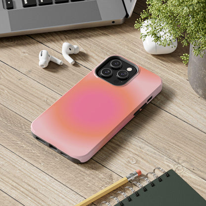 Coral Blushed Aura Tough iPhone Cases - SmartHomeGoodies