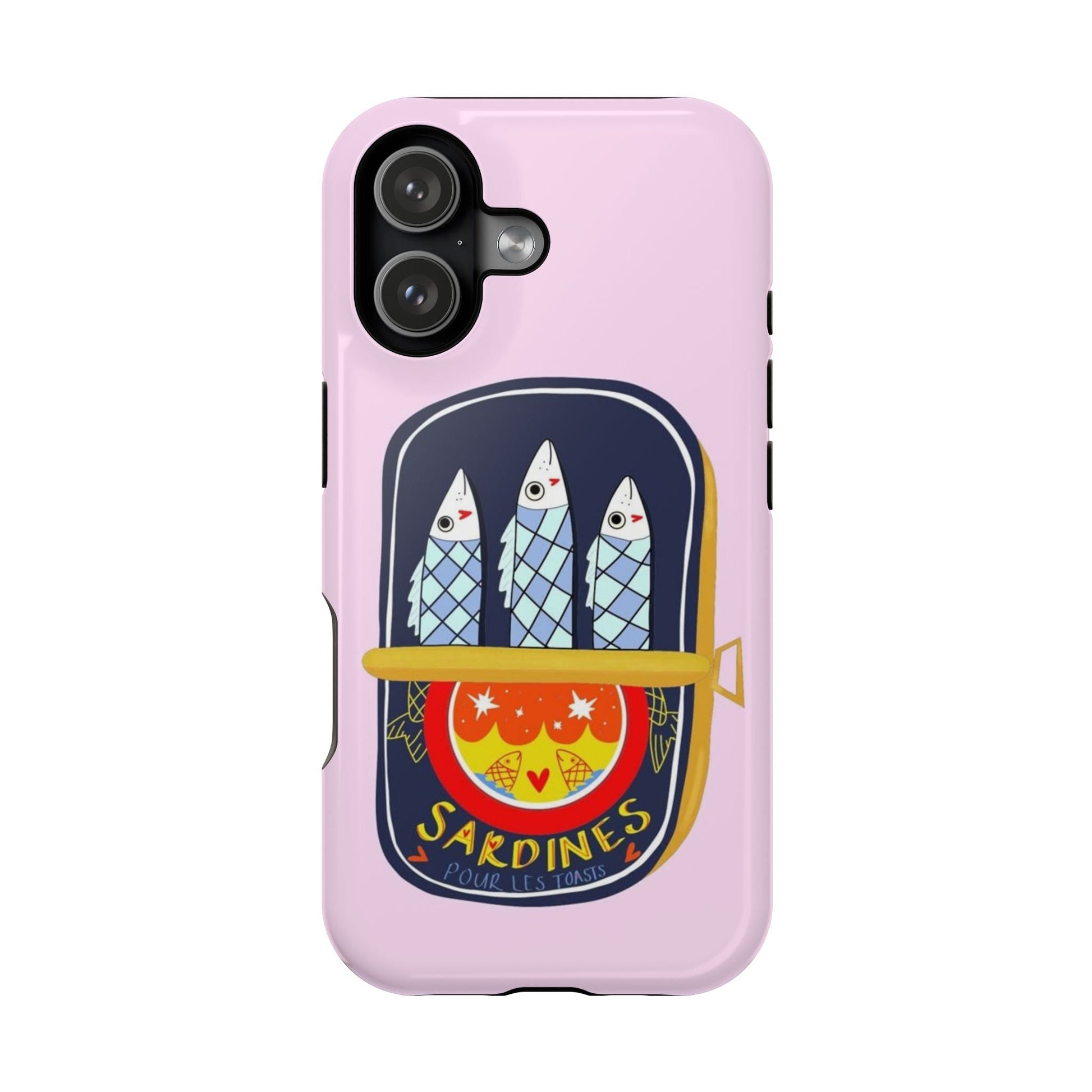 Cute Pink Sardines iPhone Case - SmartHomeGoodies