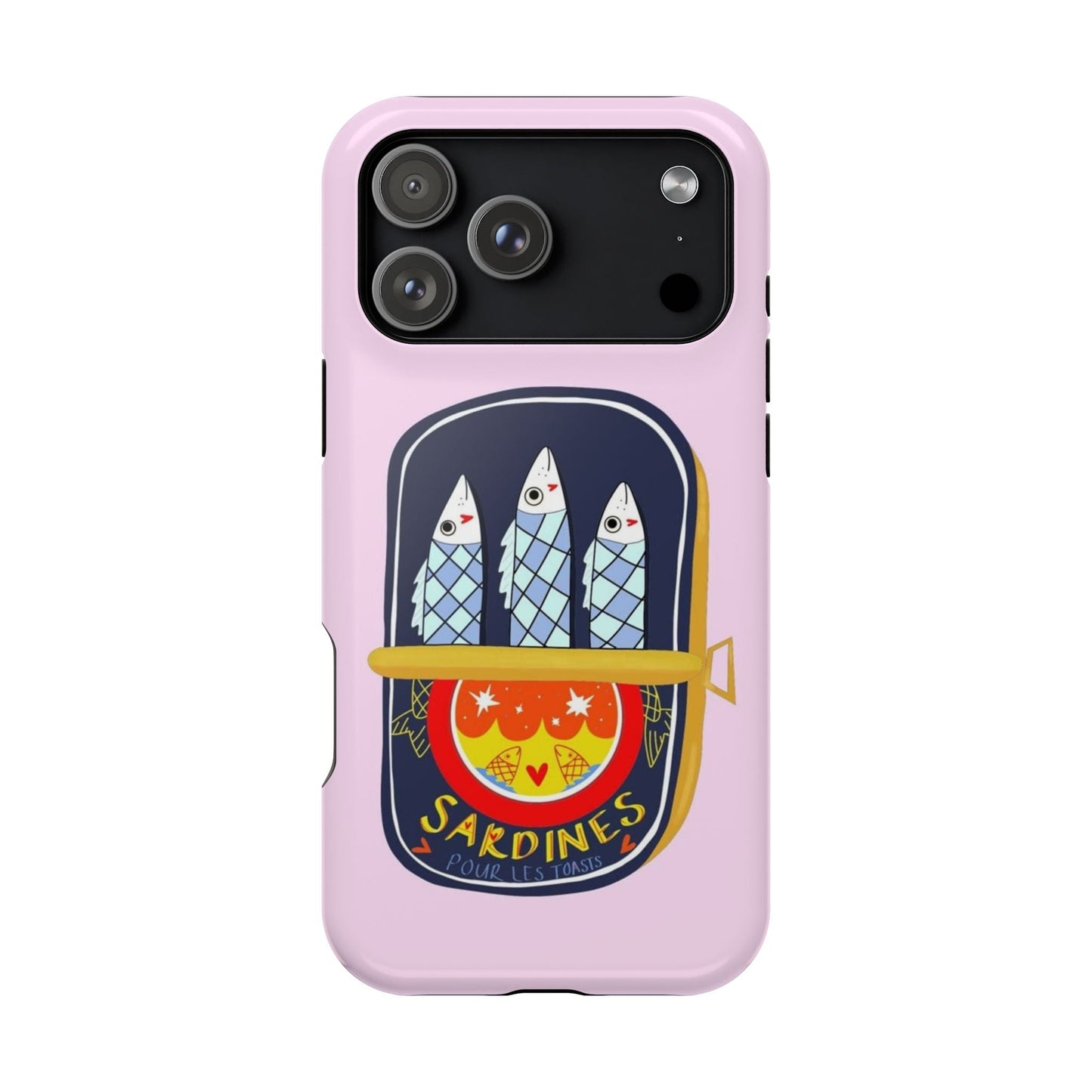 Cute Pink Sardines iPhone Case - SmartHomeGoodies