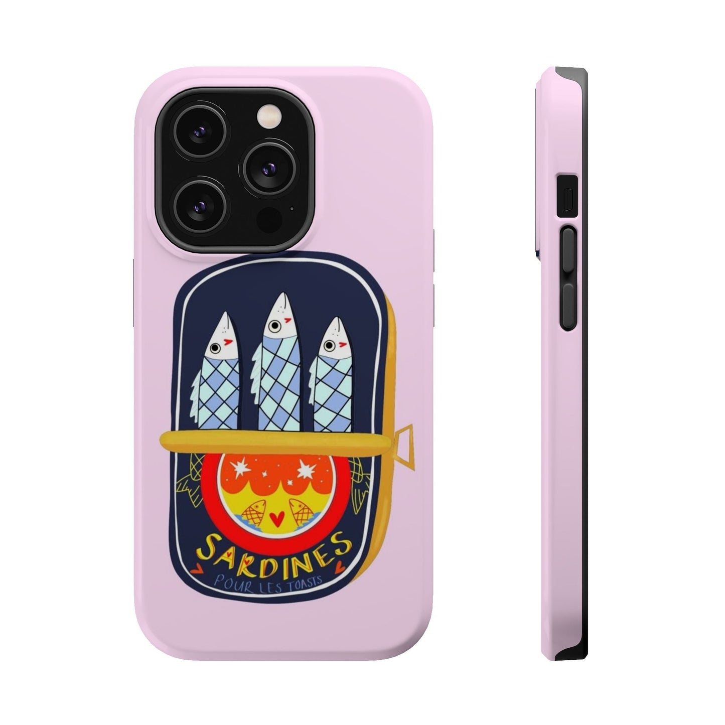 Cute Pink Sardines iPhone Case - SmartHomeGoodies