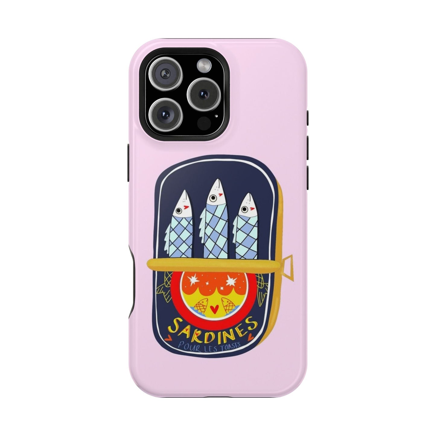 Cute Pink Sardines iPhone Case - SmartHomeGoodies