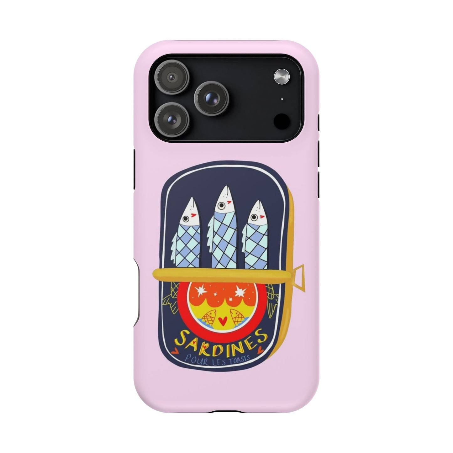 Cute Pink Sardines iPhone Case - SmartHomeGoodies