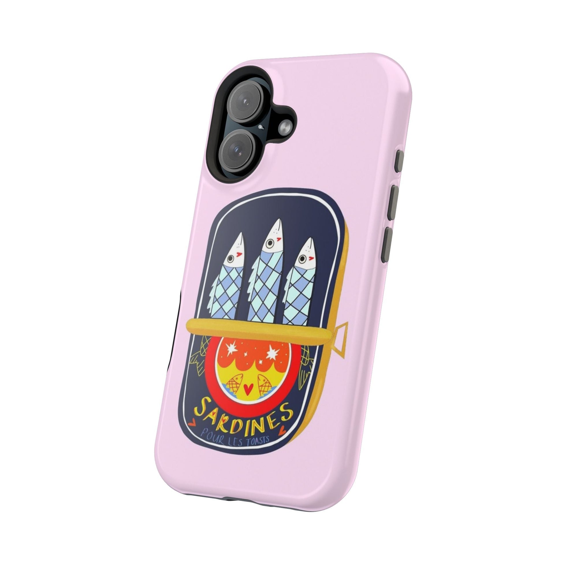 Cute Pink Sardines iPhone Case - SmartHomeGoodies