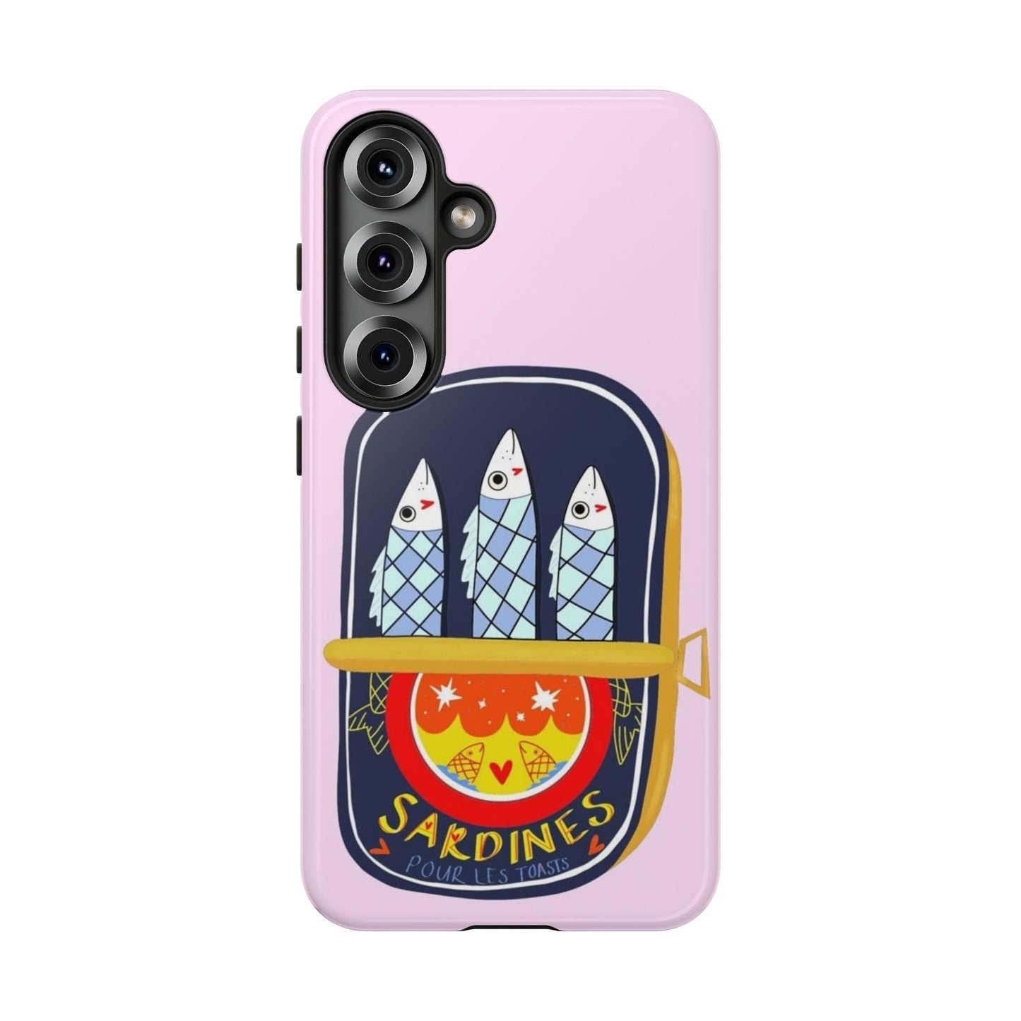 Cute Pink Sardines Samsung Phone Case - SmartHomeGoodies