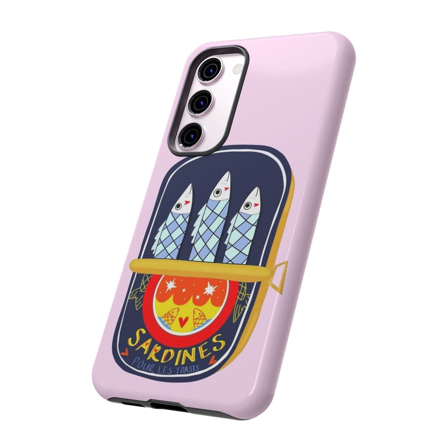 Cute Pink Sardines Samsung Phone Case - SmartHomeGoodies