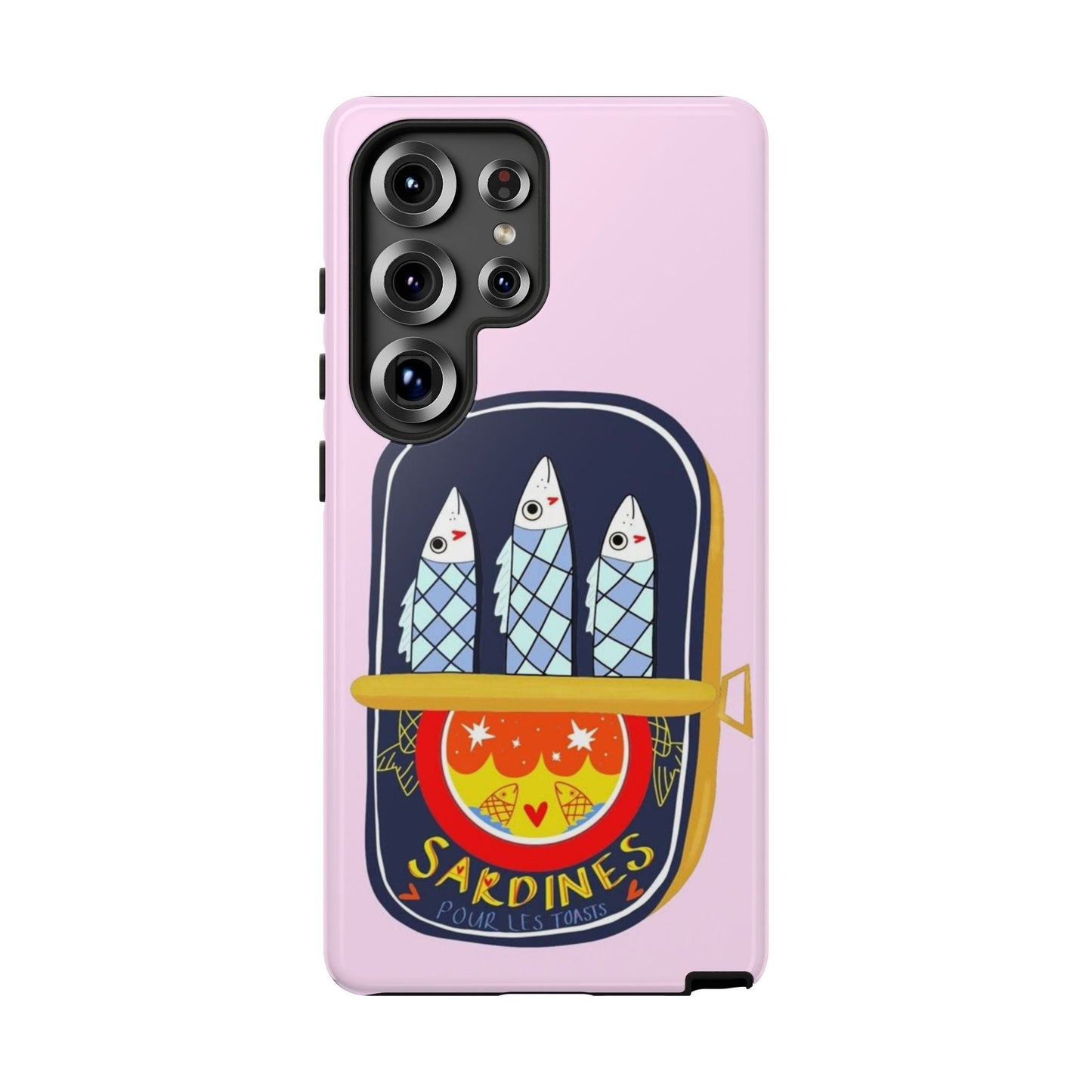 Cute Pink Sardines Samsung Phone Case - SmartHomeGoodies