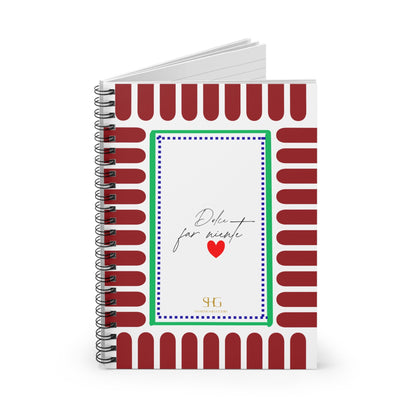Dolce Far Niente Ruled Spiral Notebook - SmartHomeGoodies