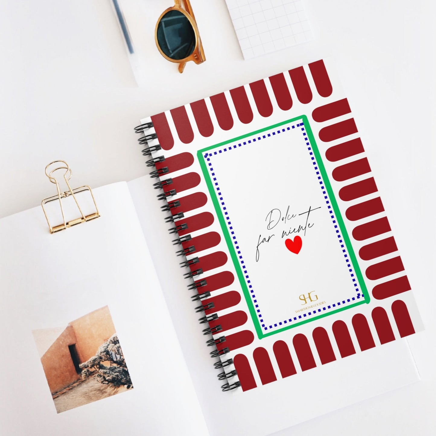 Dolce Far Niente Ruled Spiral Notebook - SmartHomeGoodies