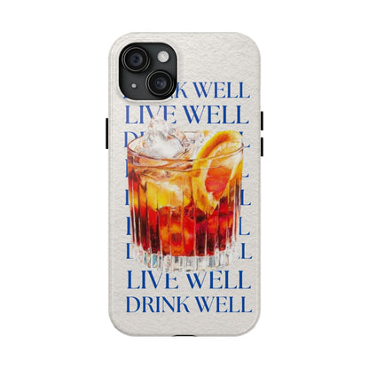 Drink Well Live Well iPhone Cases - SmartHomeGoodies