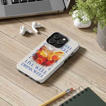 Drink Well Live Well iPhone Cases - SmartHomeGoodies