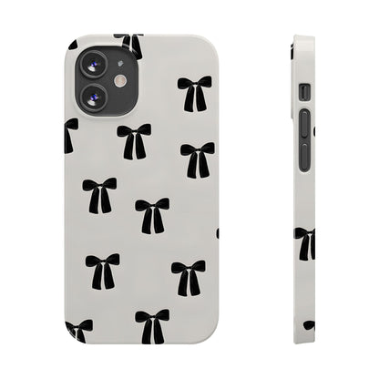 Eboné Bow Chic Slim Phone Case - Aesthetic, Trendy, and Impact - Resistant - SmartHomeGoodies