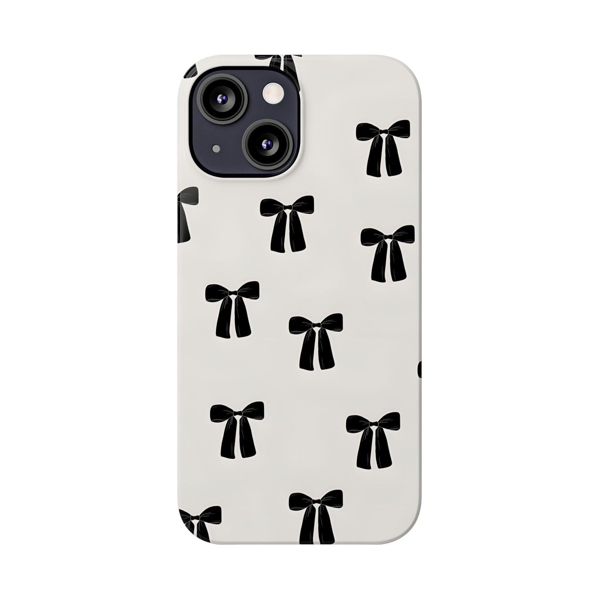 Eboné Bow Chic Slim Phone Case - Aesthetic, Trendy, and Impact - Resistant - SmartHomeGoodies