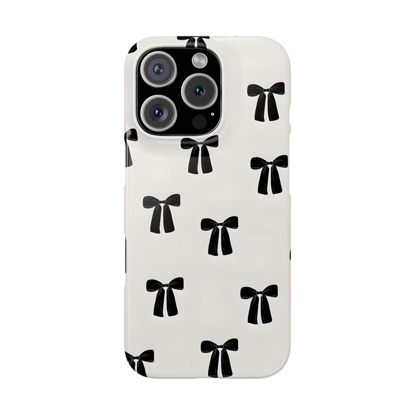 Eboné Bow Chic Slim Phone Case - Aesthetic, Trendy, and Impact - Resistant - SmartHomeGoodies