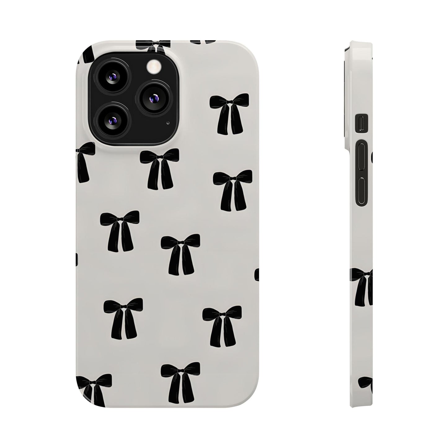 Eboné Bow Chic Slim Phone Case - Aesthetic, Trendy, and Impact - Resistant - SmartHomeGoodies