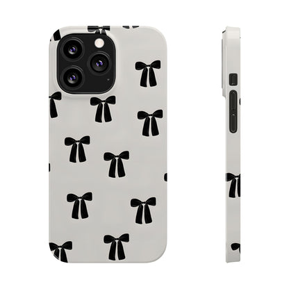 Eboné Bow Chic Slim Phone Case - Aesthetic, Trendy, and Impact - Resistant - SmartHomeGoodies