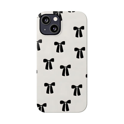 Eboné Bow Chic Slim Phone Case - Aesthetic, Trendy, and Impact - Resistant - SmartHomeGoodies