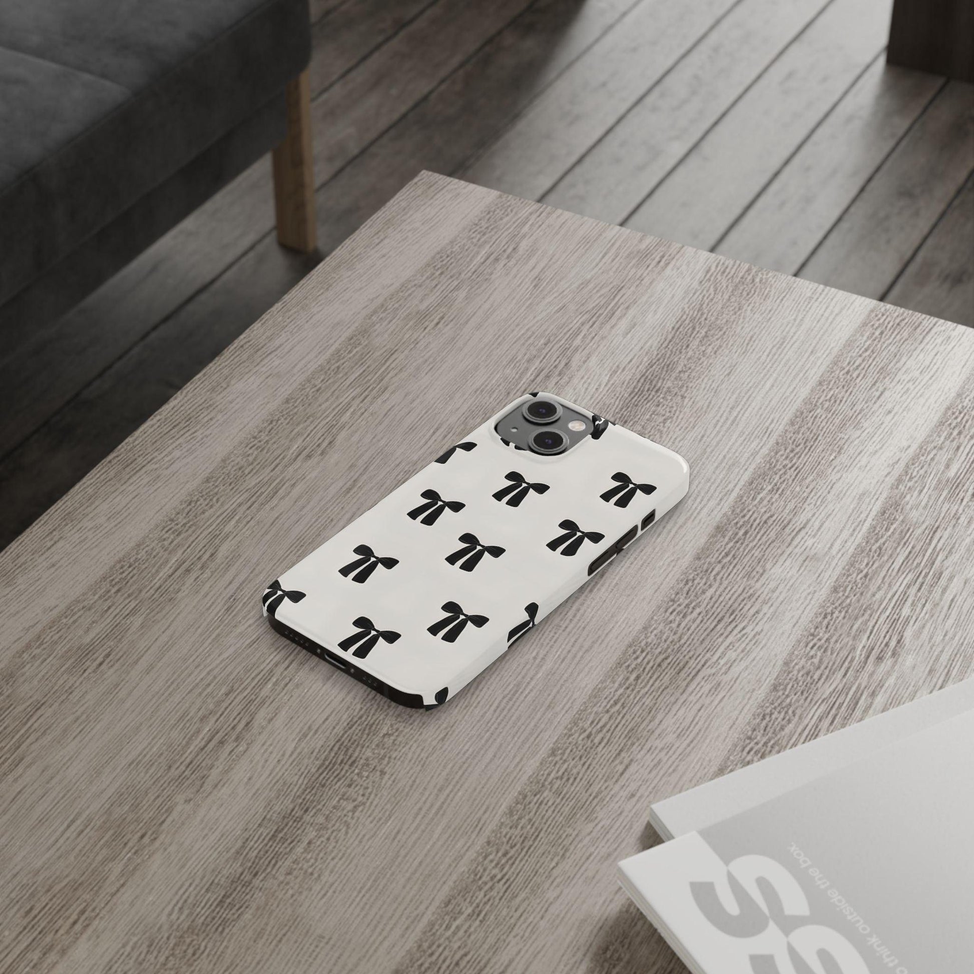 Eboné Bow Chic Slim Phone Case - Aesthetic, Trendy, and Impact - Resistant - SmartHomeGoodies