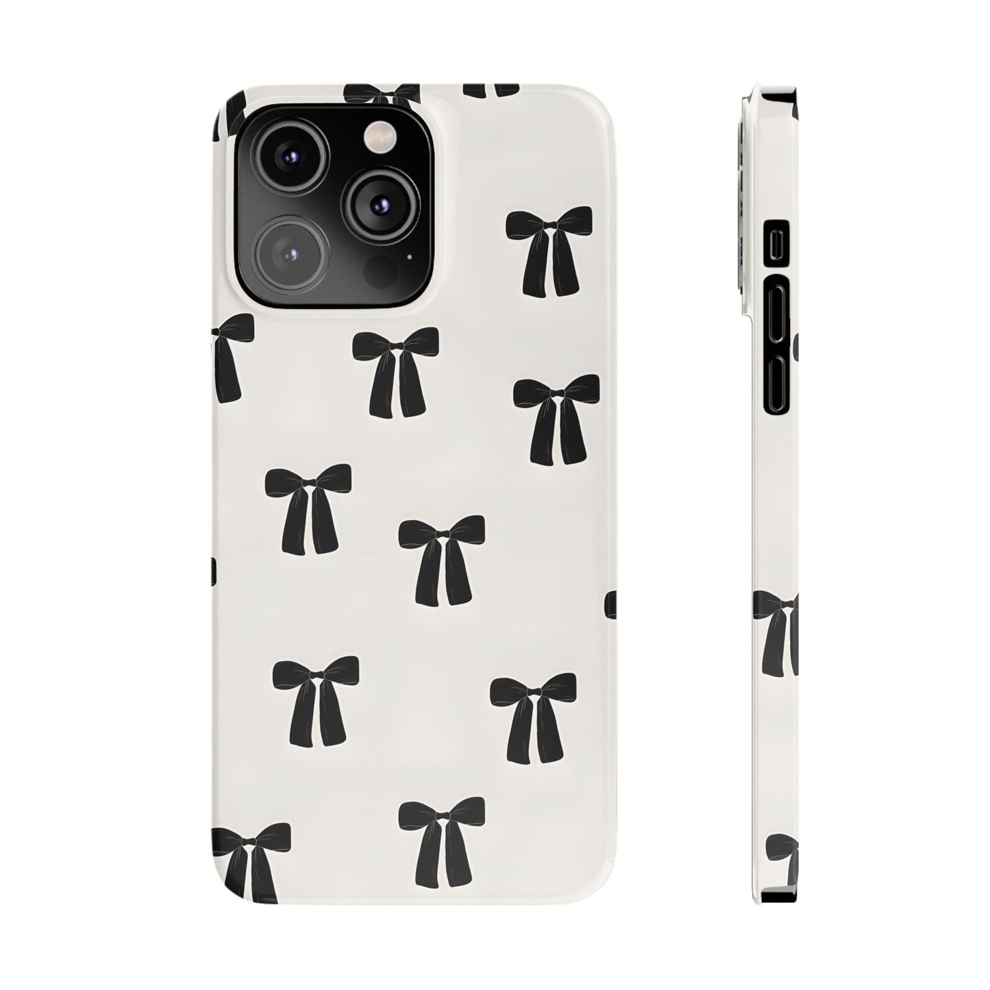 Eboné Bow Chic Slim Phone Case - Aesthetic, Trendy, and Impact - Resistant - SmartHomeGoodies