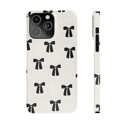 Eboné Bow Chic Slim Phone Case - Aesthetic, Trendy, and Impact - Resistant - SmartHomeGoodies
