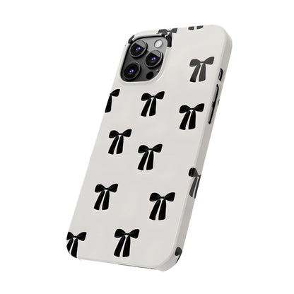 Eboné Bow Chic Slim Phone Case - Aesthetic, Trendy, and Impact - Resistant - SmartHomeGoodies