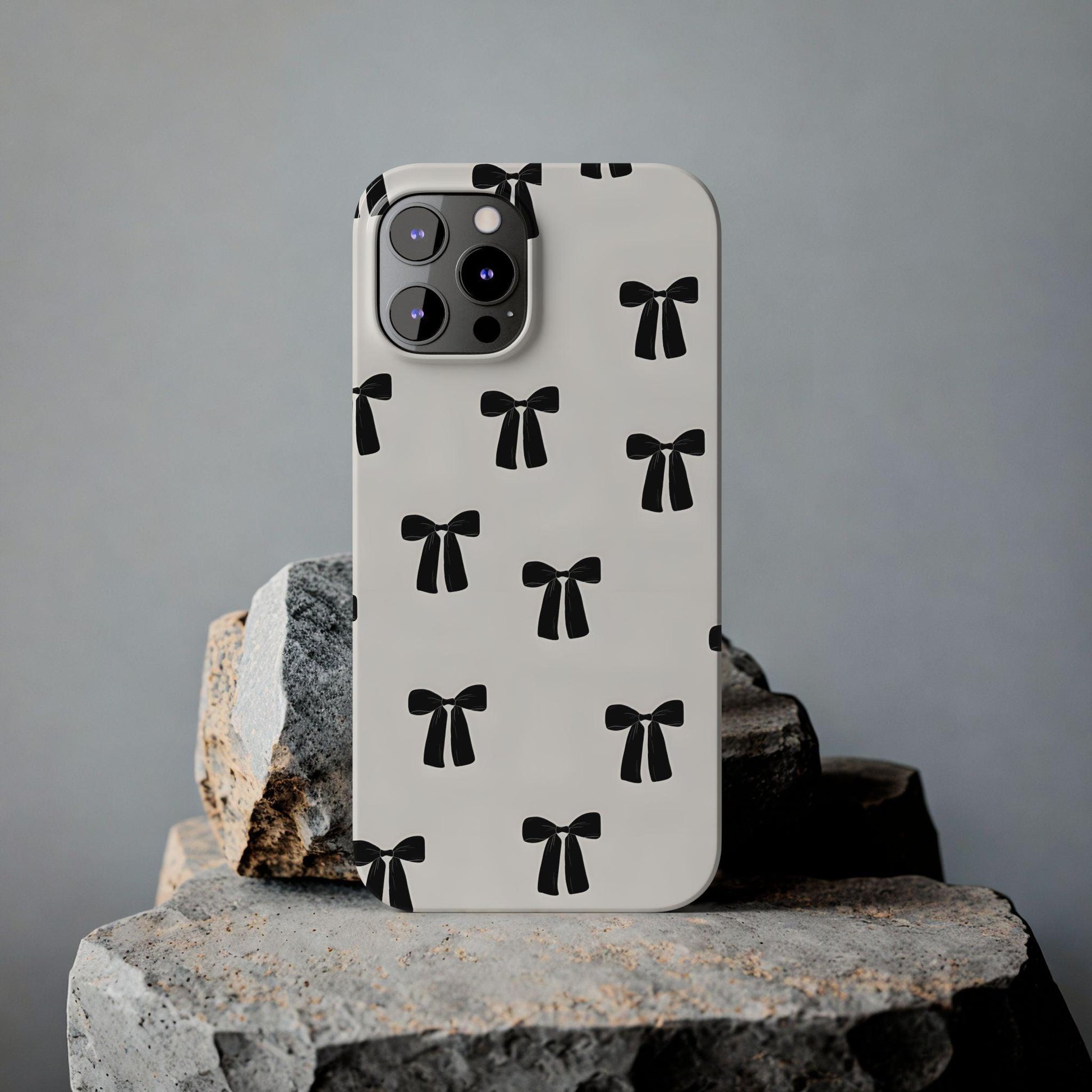 Eboné Bow Chic Slim Phone Case - Aesthetic, Trendy, and Impact - Resistant - SmartHomeGoodies