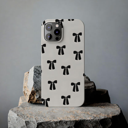 Eboné Bow Chic Slim Phone Case - Aesthetic, Trendy, and Impact - Resistant - SmartHomeGoodies