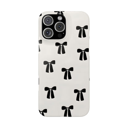Eboné Bow Chic Slim Phone Case - Aesthetic, Trendy, and Impact - Resistant - SmartHomeGoodies