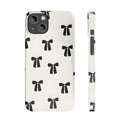 Eboné Bow Chic Slim Phone Case - Aesthetic, Trendy, and Impact - Resistant - SmartHomeGoodies