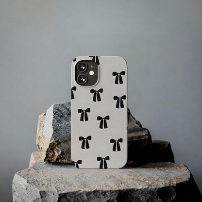Eboné Bow Chic Slim Phone Case - Aesthetic, Trendy, and Impact - Resistant - SmartHomeGoodies