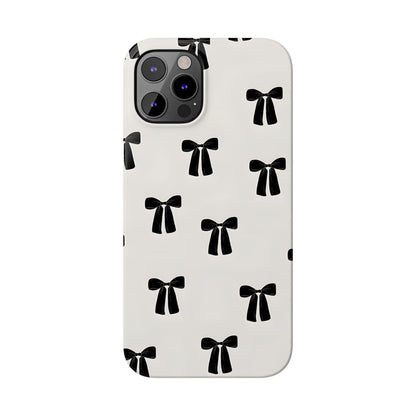 Eboné Bow Chic Slim Phone Case - Aesthetic, Trendy, and Impact - Resistant - SmartHomeGoodies
