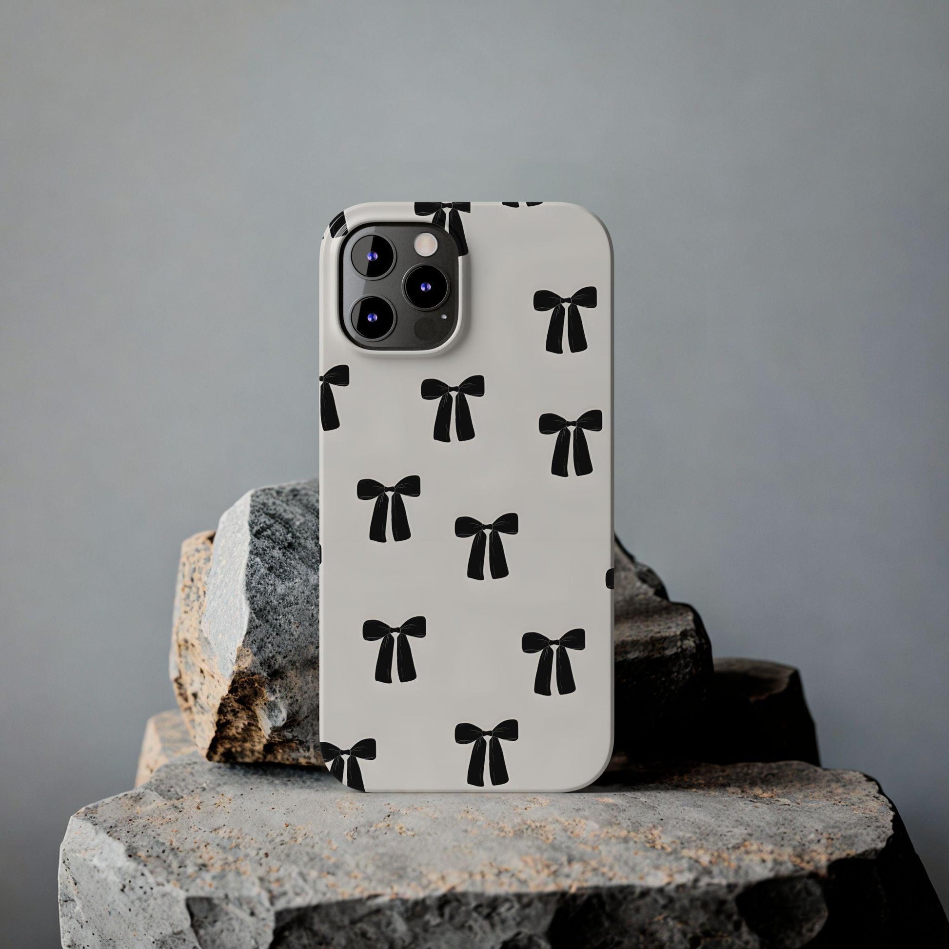 Eboné Bow Chic Slim Phone Case - Aesthetic, Trendy, and Impact - Resistant - SmartHomeGoodies