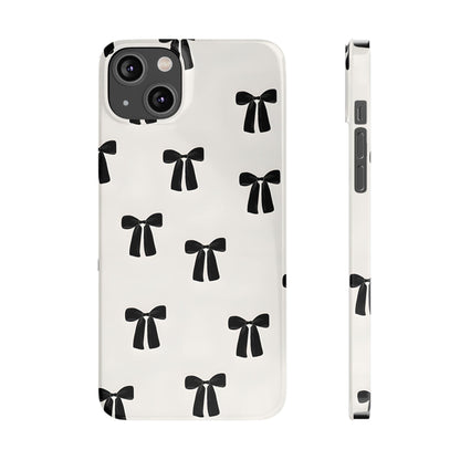 Eboné Bow Chic Slim Phone Case - Aesthetic, Trendy, and Impact - Resistant - SmartHomeGoodies