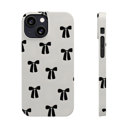 Eboné Bow Chic Slim Phone Case - Aesthetic, Trendy, and Impact - Resistant - SmartHomeGoodies