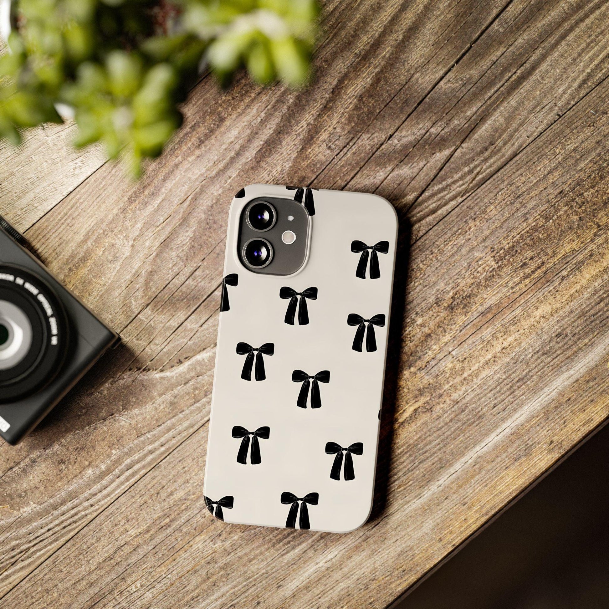 Eboné Bow Chic Slim Phone Case - Aesthetic, Trendy, and Impact - Resistant - SmartHomeGoodies