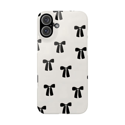 Eboné Bow Chic Slim Phone Case - Aesthetic, Trendy, and Impact - Resistant - SmartHomeGoodies