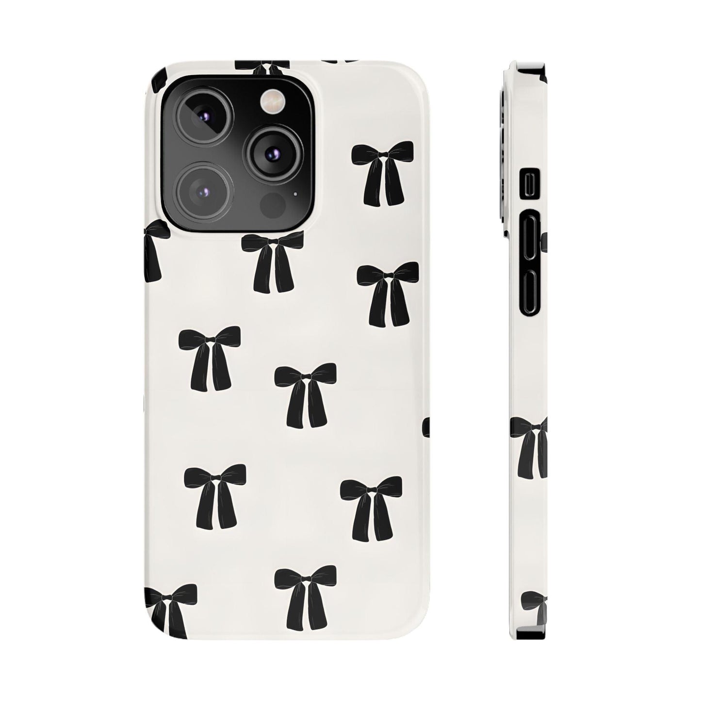 Eboné Bow Chic Slim Phone Case - Aesthetic, Trendy, and Impact - Resistant - SmartHomeGoodies