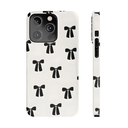 Eboné Bow Chic Slim Phone Case - Aesthetic, Trendy, and Impact - Resistant - SmartHomeGoodies
