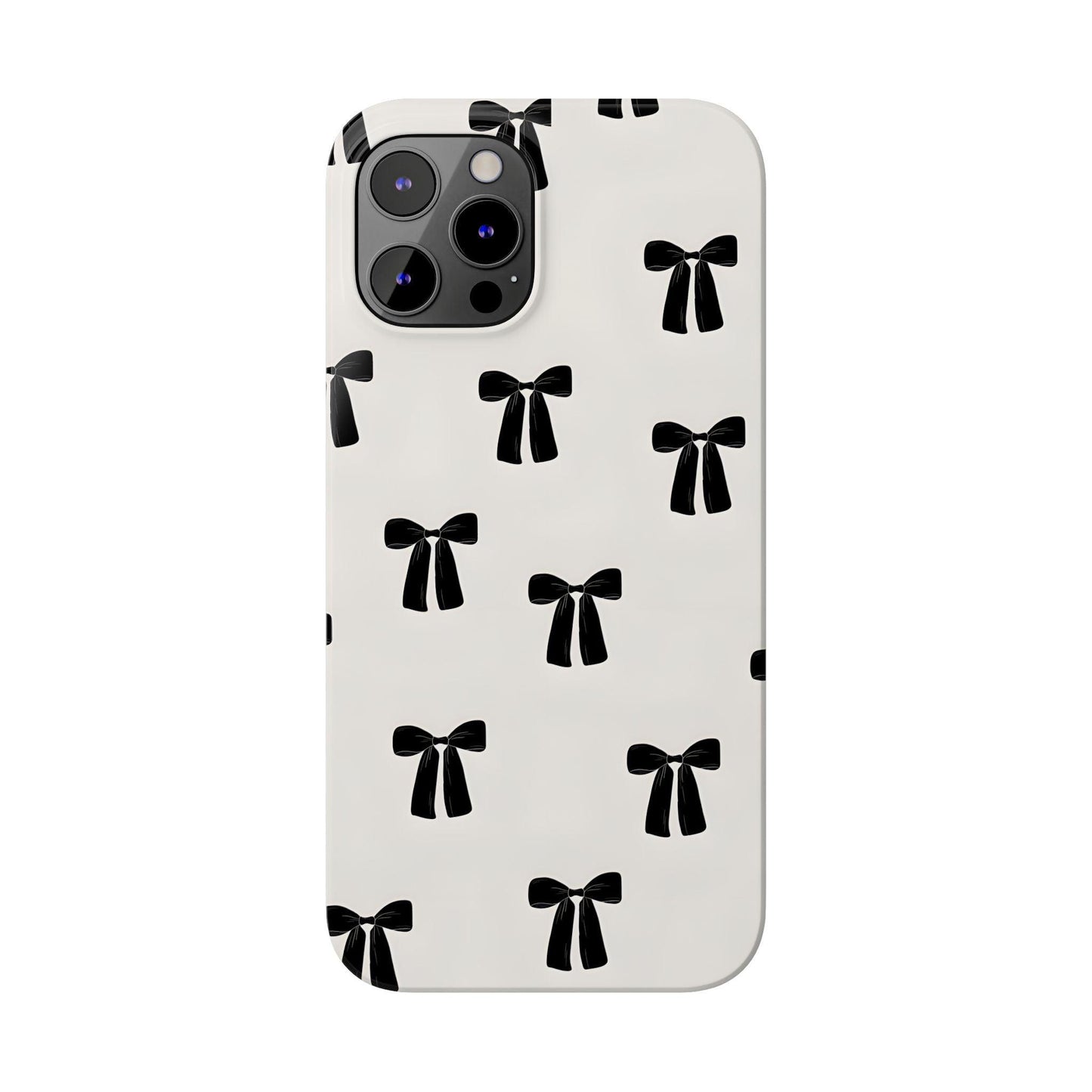Eboné Bow Chic Slim Phone Case - Aesthetic, Trendy, and Impact - Resistant - SmartHomeGoodies