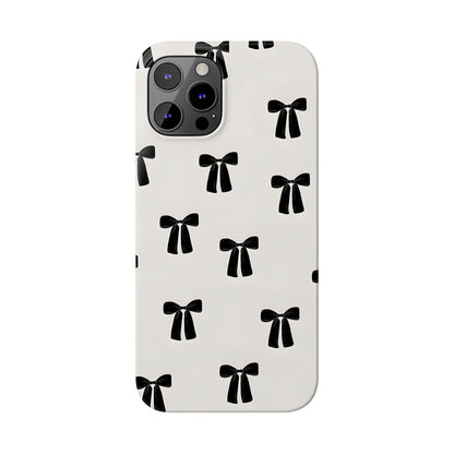 Eboné Bow Chic Slim Phone Case - Aesthetic, Trendy, and Impact - Resistant - SmartHomeGoodies