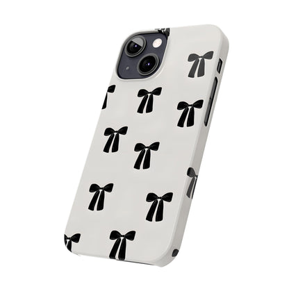 Eboné Bow Chic Slim Phone Case - Aesthetic, Trendy, and Impact - Resistant - SmartHomeGoodies