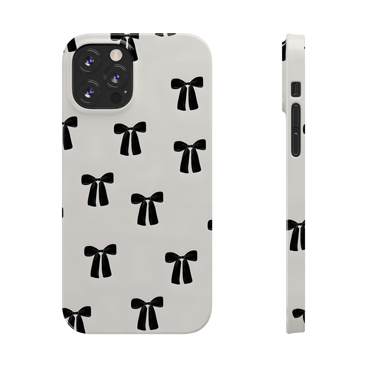 Eboné Bow Chic Slim Phone Case - Aesthetic, Trendy, and Impact - Resistant - SmartHomeGoodies