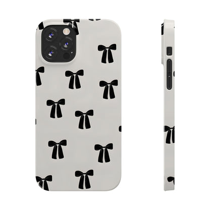 Eboné Bow Chic Slim Phone Case - Aesthetic, Trendy, and Impact - Resistant - SmartHomeGoodies