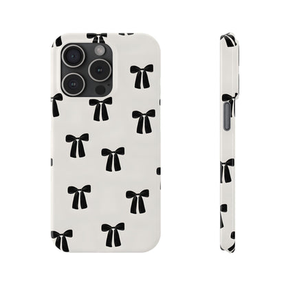 Eboné Bow Chic Slim Phone Case - Aesthetic, Trendy, and Impact - Resistant - SmartHomeGoodies