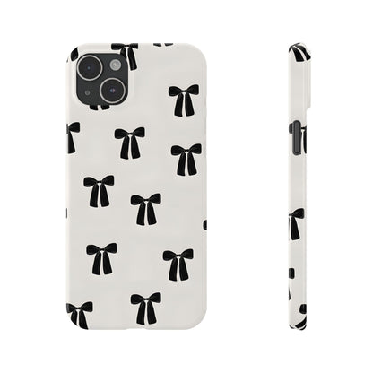 Eboné Bow Chic Slim Phone Case - Aesthetic, Trendy, and Impact - Resistant - SmartHomeGoodies