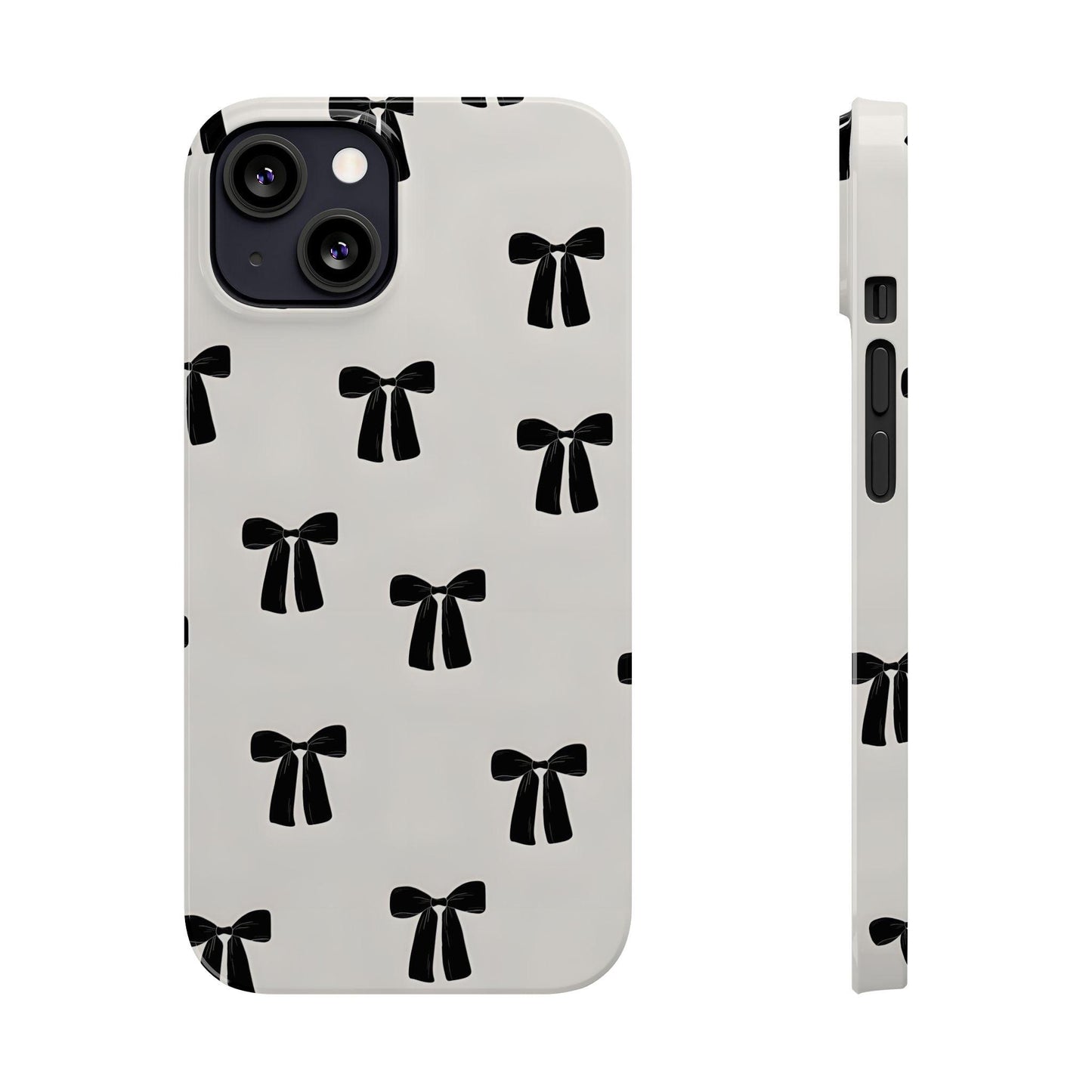 Eboné Bow Chic Slim Phone Case - Aesthetic, Trendy, and Impact - Resistant - SmartHomeGoodies