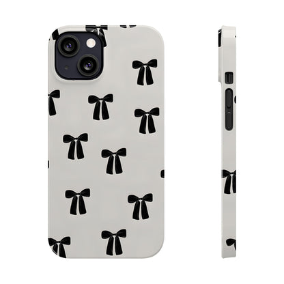 Eboné Bow Chic Slim Phone Case - Aesthetic, Trendy, and Impact - Resistant - SmartHomeGoodies