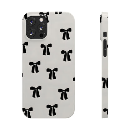 Eboné Bow Chic Slim Phone Case - Aesthetic, Trendy, and Impact - Resistant - SmartHomeGoodies