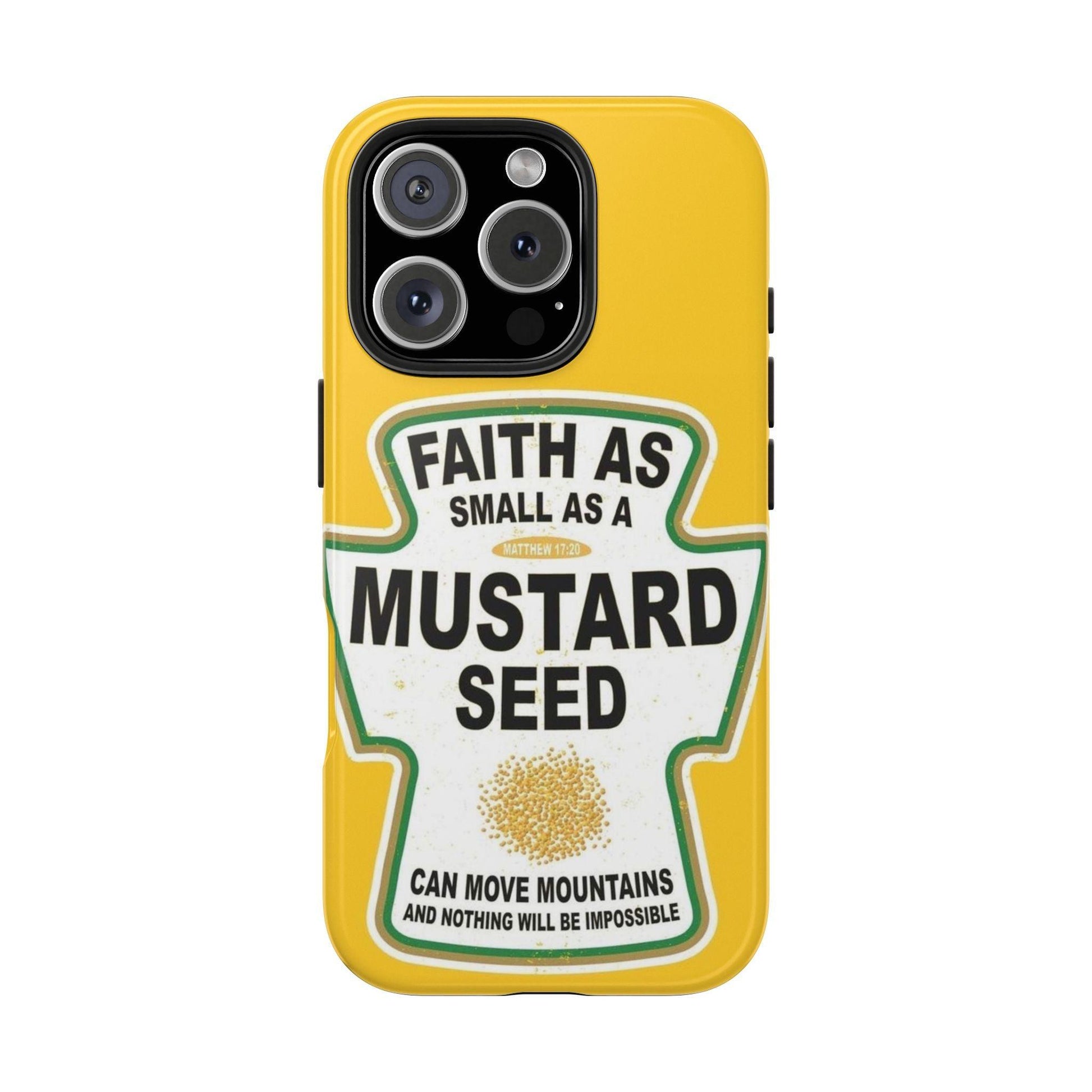 Faith Can Move Mountains Tough iPhone Cases - Scripture Inspired iPhone Cases - SmartHomeGoodies