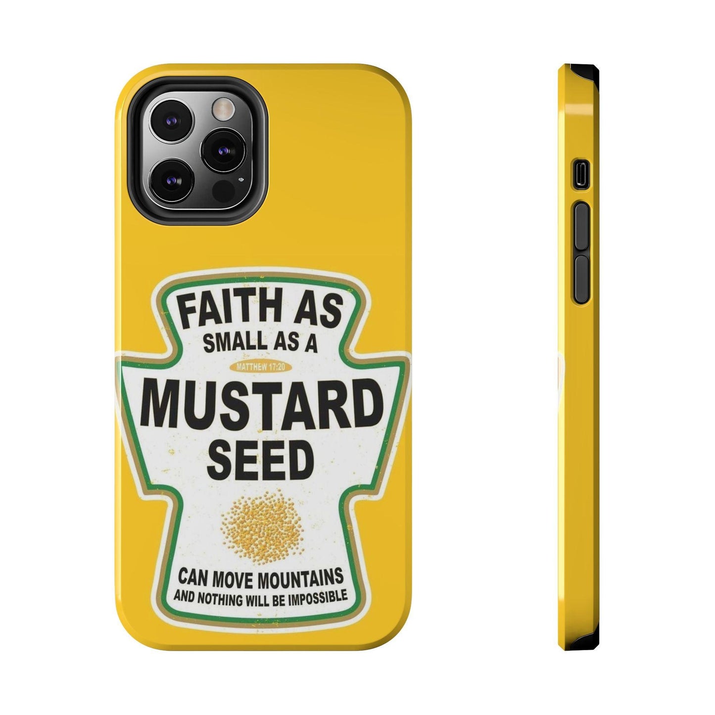 Faith Can Move Mountains Tough iPhone Cases - Scripture Inspired iPhone Cases - SmartHomeGoodies